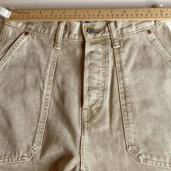 Calvin Klein Jeans Tan Washed Denim Relaxed Fit Unisex Jeans - Picture 12 of 15